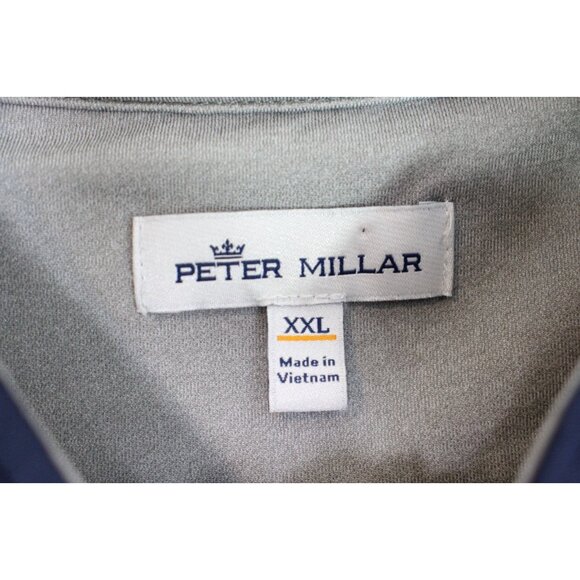 Peter Millar Mens 2XL Galway Stretch Quarter Zip Performance Golf Vest F1239 - Picture 3 of 7